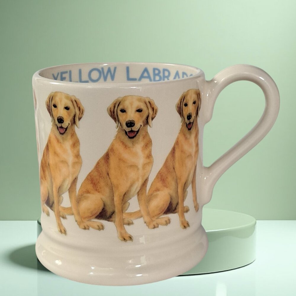 Emma Bridgewater Yellow Labrador 1/2-pint Mug Made in England
